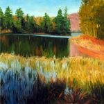 Autumn Reflections on Saranac Lake